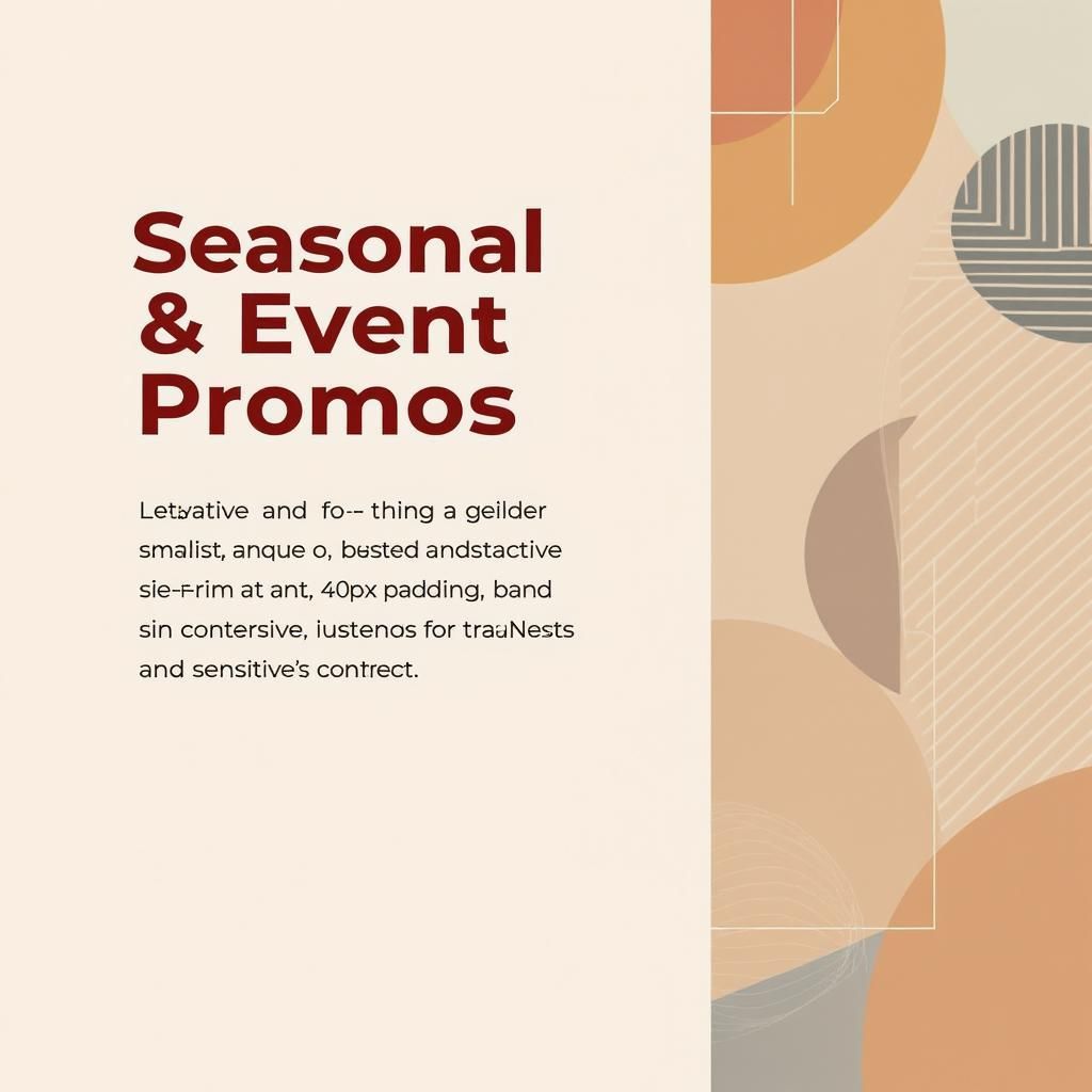 Seasonal & Event Promos